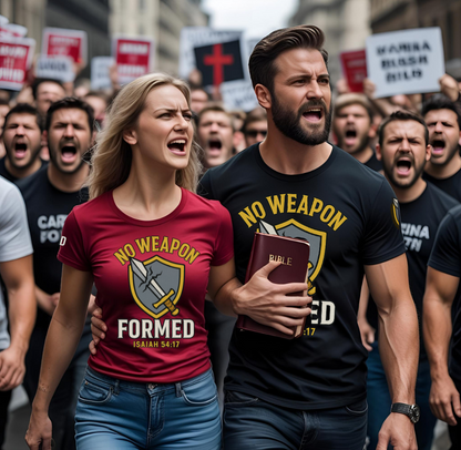 No Weapon Formed (Shielded in spirit. Worn with purpose).