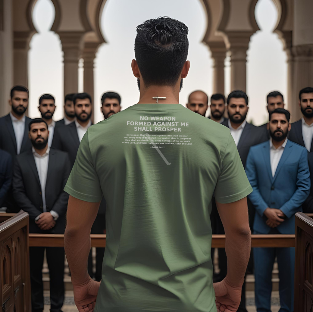 No Weapon Formed (Shielded in spirit. Worn with purpose).