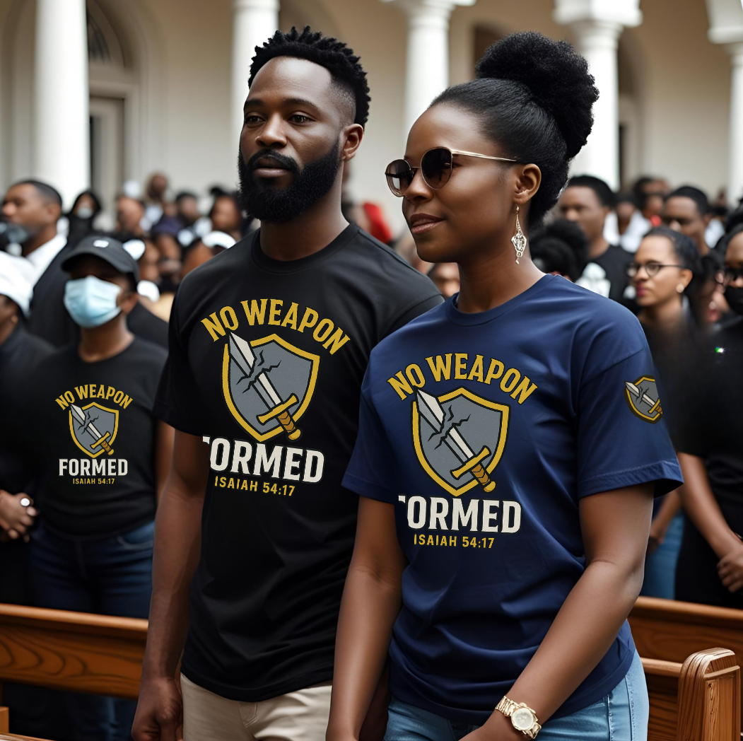 No Weapon Formed (Shielded in spirit. Worn with purpose).