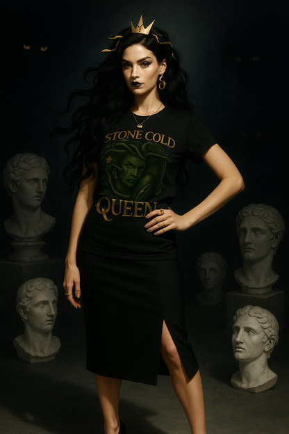 STONE COLD QUEEN – Myth-Inspired Unisex Tee