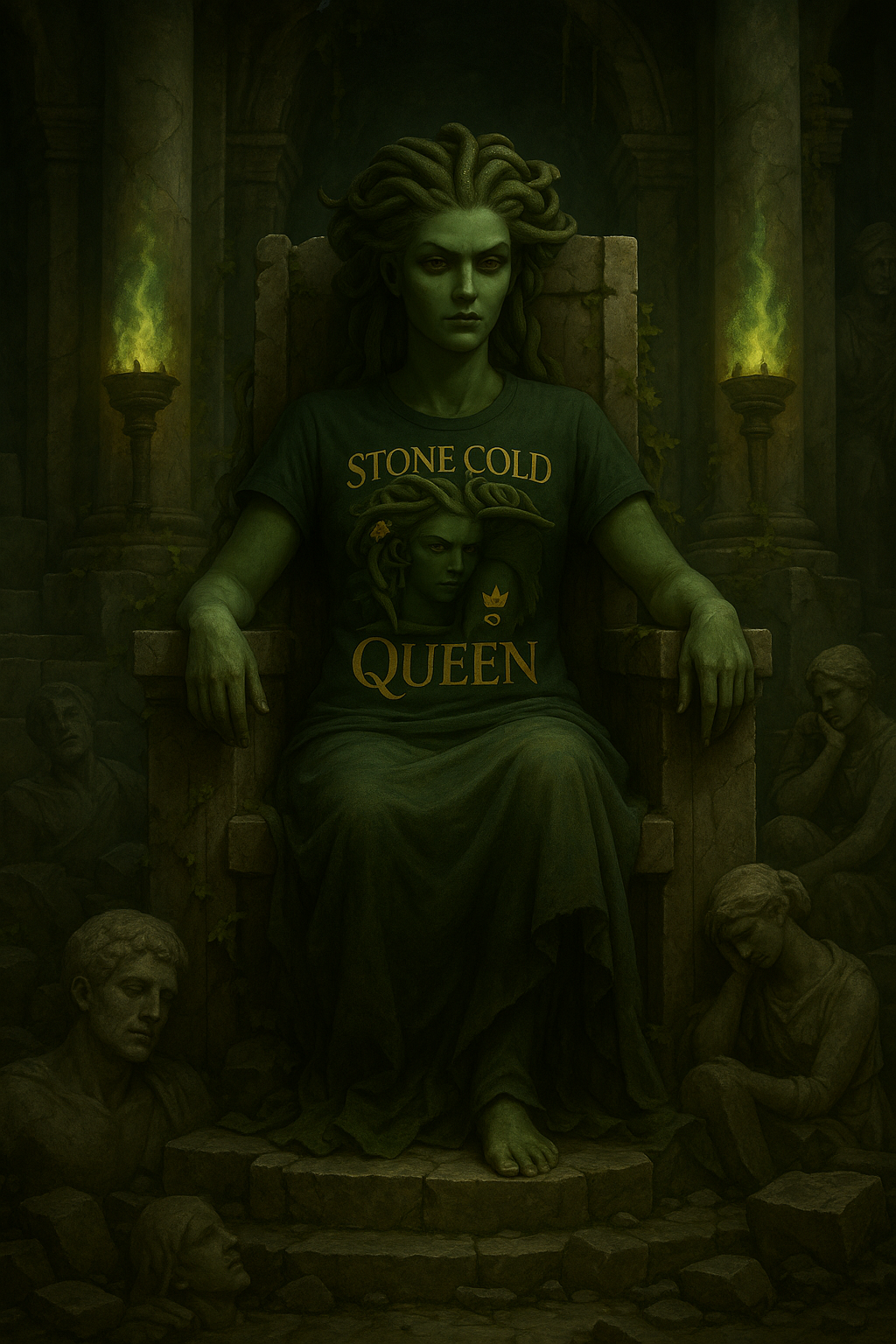 STONE COLD QUEEN – Myth-Inspired Unisex Tee
