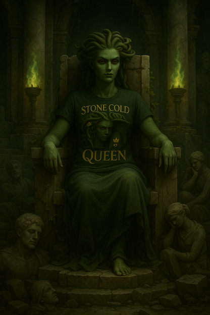 STONE COLD QUEEN – Myth-Inspired Unisex Tee