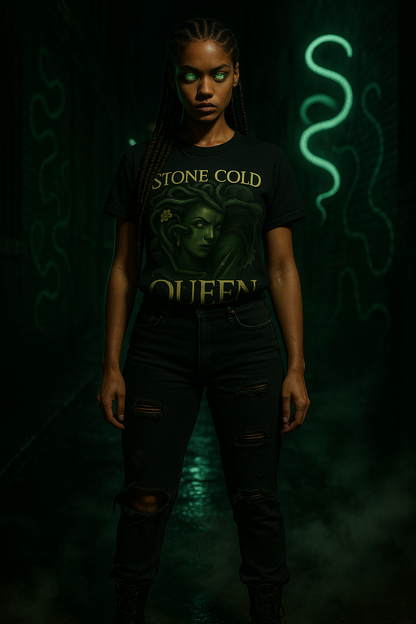 STONE COLD QUEEN – Myth-Inspired Unisex Tee