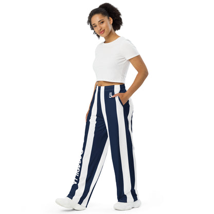 Goscrilla Women's Stripe Wide-Leg Pants