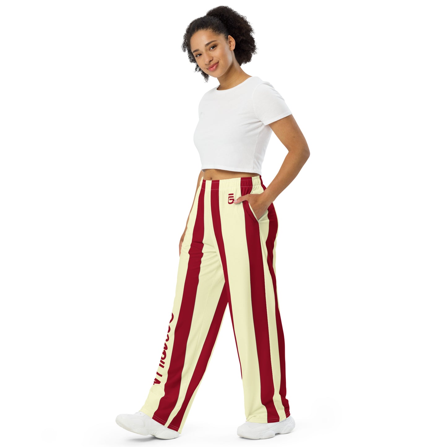 Goscrilla Women's Stripe Wide-Leg Pants