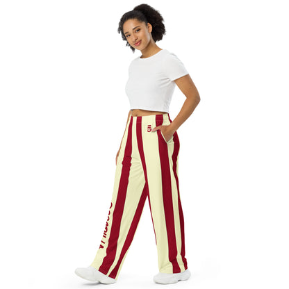 Goscrilla Women's Stripe Wide-Leg Pants