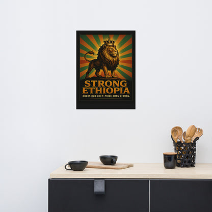 Ethiopia Strong — Premium Edition Poster | 24 × 36 in Enhanced Matte Museum Print