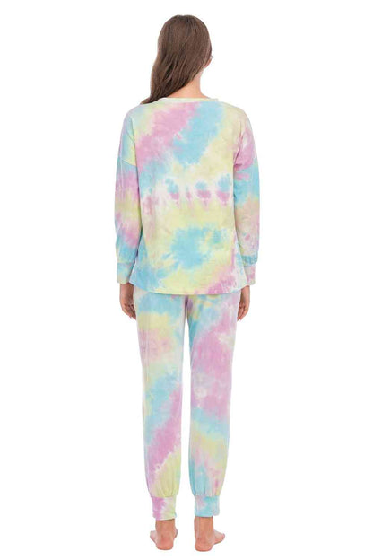 Women's Tie-Dye Top and Pants Lounge Set