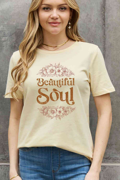 Women's BEAUTIFUL SOUL Graphic Cotton T-Shirt