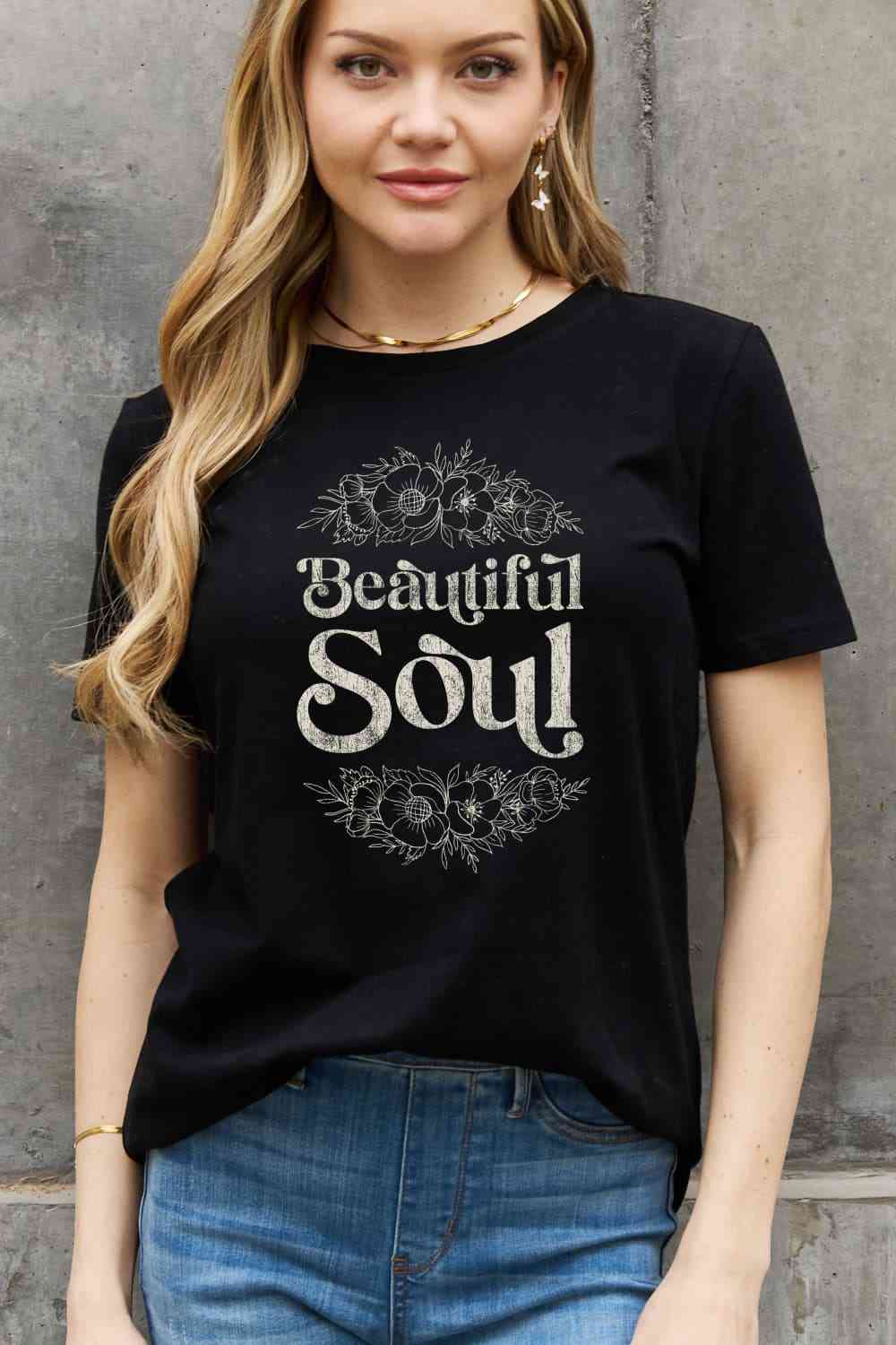 Women's BEAUTIFUL SOUL Graphic Cotton T-Shirt