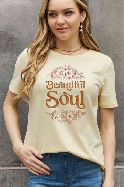 Women's BEAUTIFUL SOUL Graphic Cotton T-Shirt