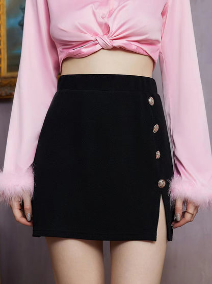 Women's Slit Mini Skirt