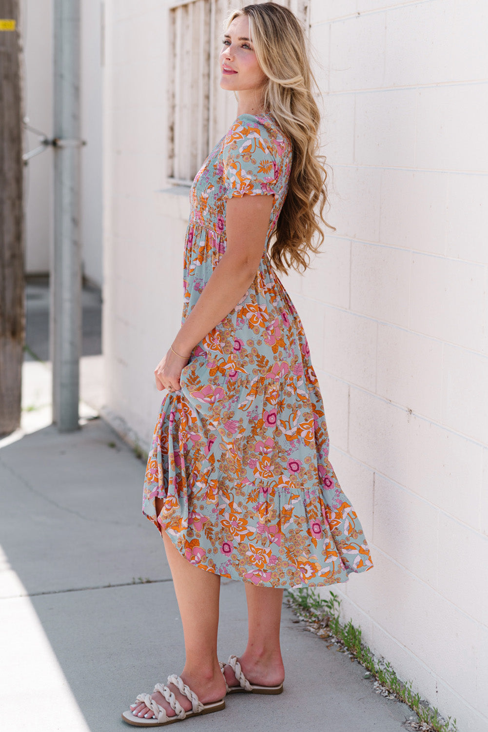 Women's Floral Midi Dress