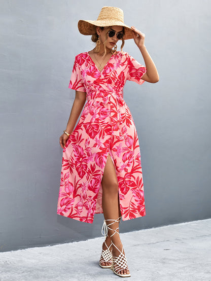 Women's Floral Print Midi Dress