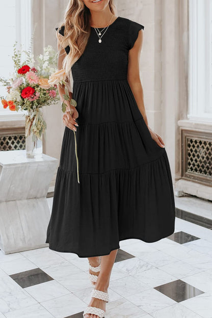 Women's Tiered Midi Dress