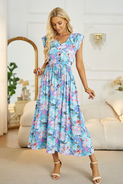 Women's Floral Midi Dress