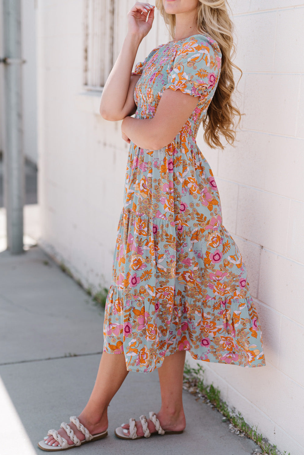 Women's Floral Midi Dress