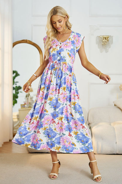 Women's Floral Midi Dress