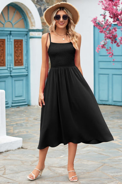 Women's Spaghetti Strap Midi Dress