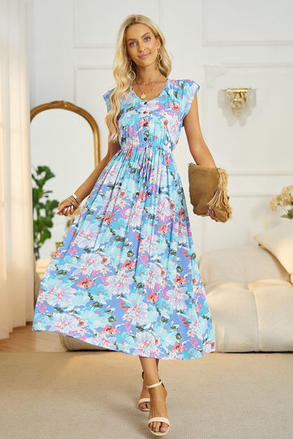 Women's Floral Midi Dress