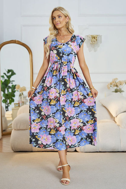 Women's Floral Midi Dress