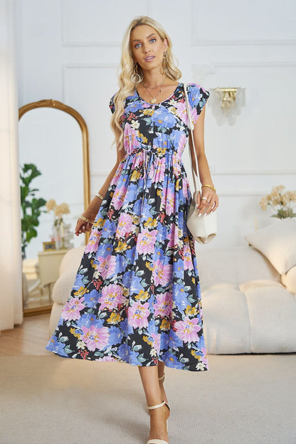 Women's Floral Midi Dress