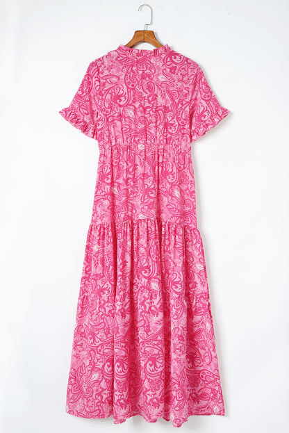 Women's Paisley Print Maxi Dress