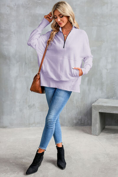 Women's Half Zip Sweatshirt