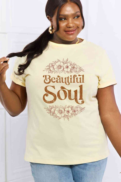 Women's BEAUTIFUL SOUL Graphic Cotton T-Shirt