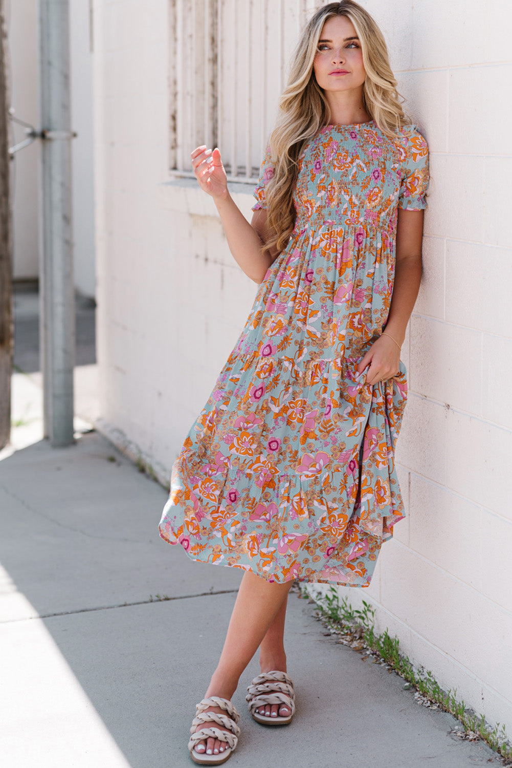 Women's Floral Midi Dress