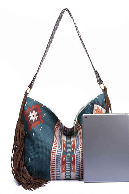 Women's Geometric Canvas Tote Bag