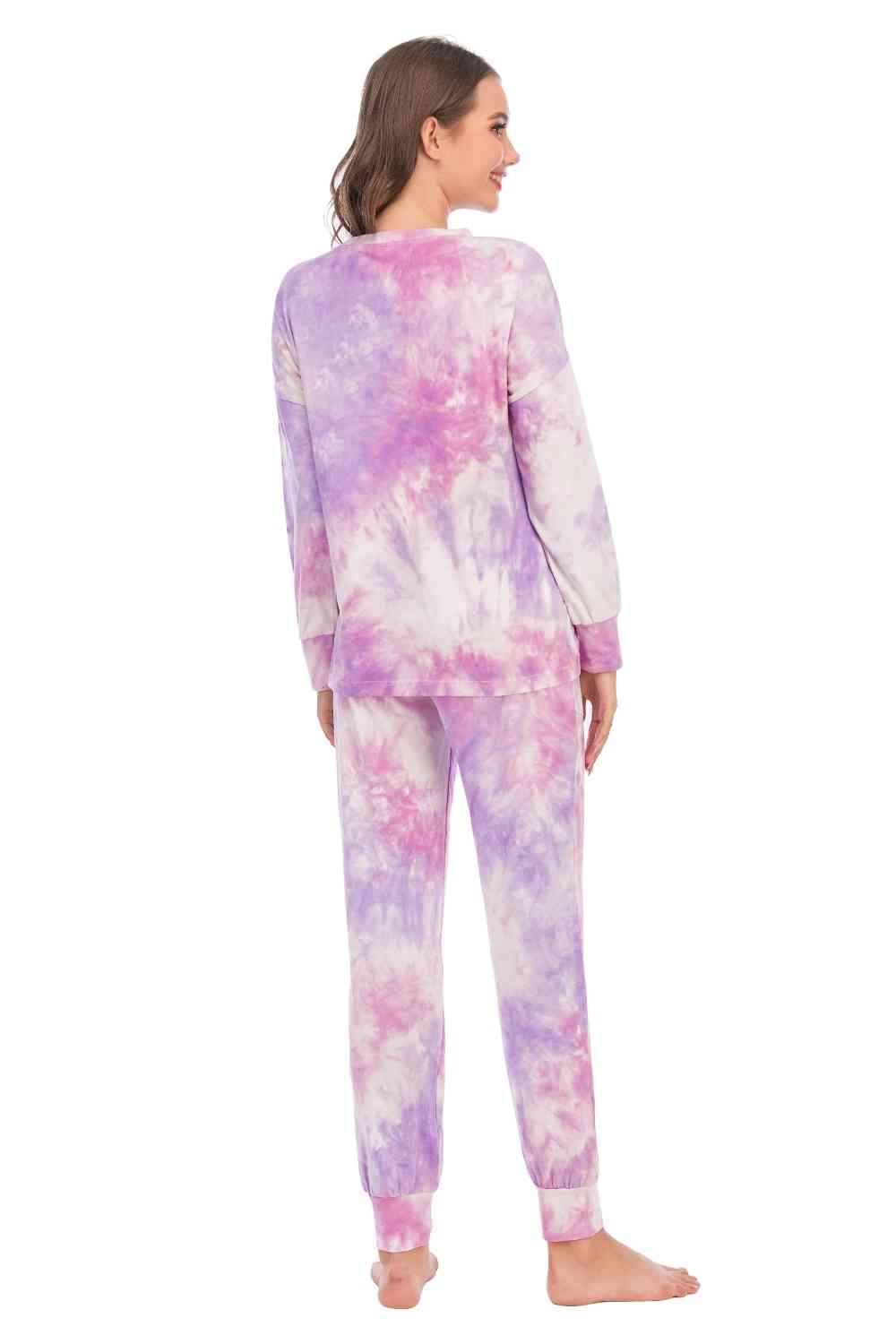 Women's Tie-Dye Top and Pants Lounge Set