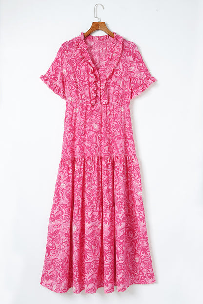 Women's Paisley Print Maxi Dress