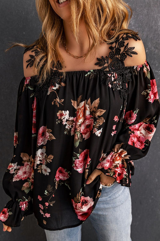 Women's Floral Lace Blouse