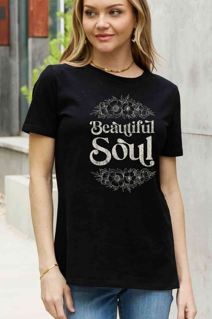 Women's BEAUTIFUL SOUL Graphic Cotton T-Shirt