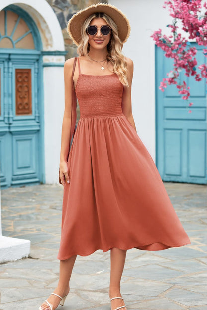 Women's Spaghetti Strap Midi Dress