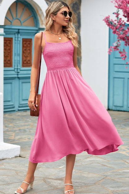 Women's Spaghetti Strap Midi Dress