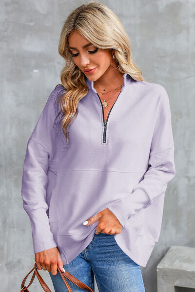 Women's Half Zip Sweatshirt